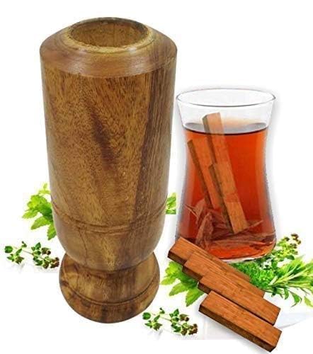Vijaysar wood Glass for Diabetic Person | Pterocarpus marsupium | Ayurvedic Glass/Tumbler | Sugar Vijaysar Wood Glass Vijaysar Herbal Tumbler Pack of 1 pec.