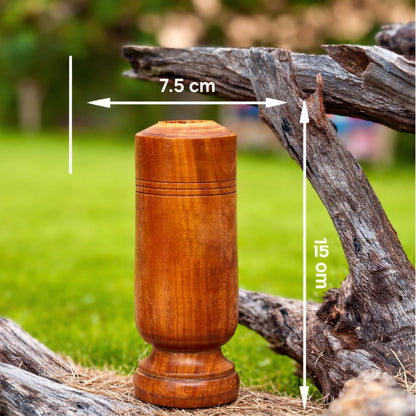 Vijaysar wood Glass for Diabetic Person | Pterocarpus marsupium | Ayurvedic Glass/Tumbler | Sugar Vijaysar Wood Glass Vijaysar Herbal Tumbler Pack of 1 pec.
