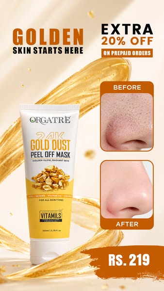 24K GOLD DUST PEEL OFF MASK 100ML