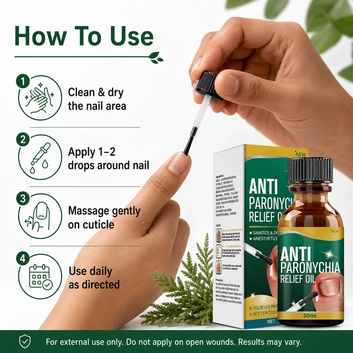 Anti paronychia nail oil 30ml pack of 2