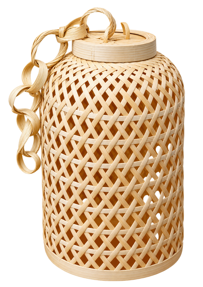 Bamboo hanging lamp shade PACK OF 2
